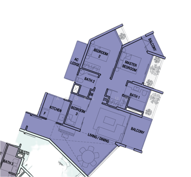 The Crest, 101 Prince Charles Crescent, 3 Bedrooms, 1,184 sqft, Condominium For Rent, by Angel Luo, 25031165 - PropertyGuru.com.sg