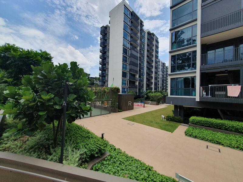 Agent Rizal - Treasure at Tampines 2 Beds 2 Baths Unit - View from Side Gate near Unit