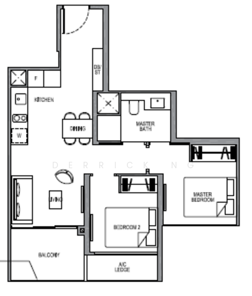 Park Colonial, 12 Woodleigh Lane, Macpherson / Potong Pasir, 2 Bedrooms, 635 sqft, Condominium For Rent, by Derrick Ng, 25032364 - PropertyGuru.com.sg