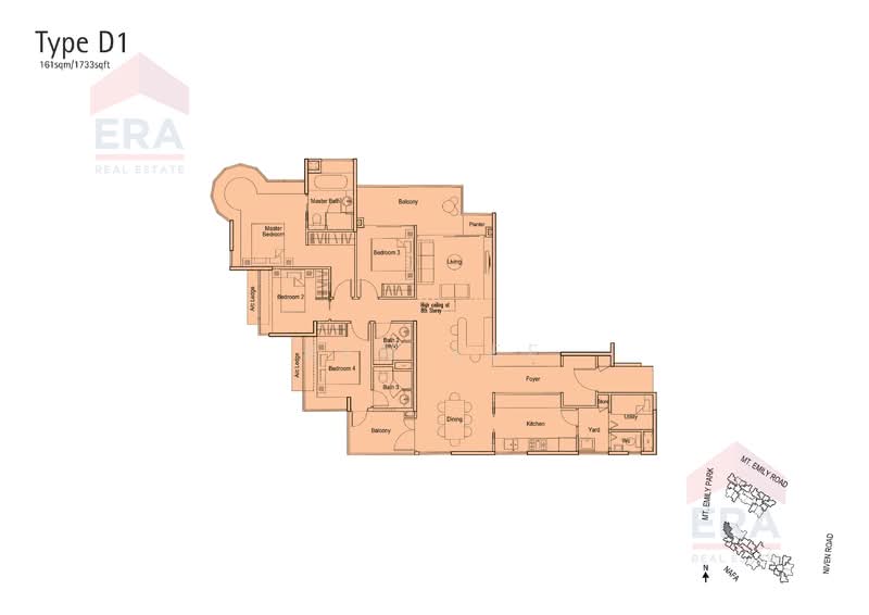 Parc Emily, 9 Mount Emily Road, 4 Bedrooms, 1,733 sqft, Condominium For Rent, by Ben Lee, 25038994 - PropertyGuru.com.sg