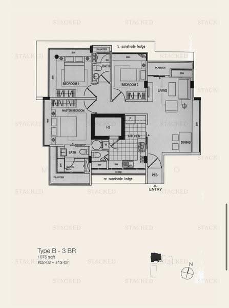 Suffolk Premier, 3 Suffolk Road, Newton / Novena, 3 Bedrooms, 1,076 sqft, Apartment For Sale, by Michelle Ho, 25041320 - PropertyGuru.com.sg