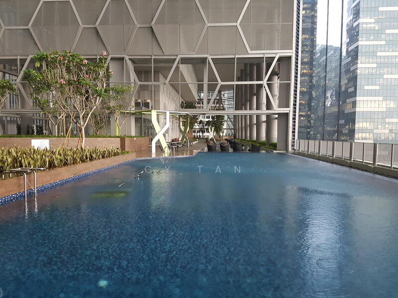 Lap pool with exercise equipment