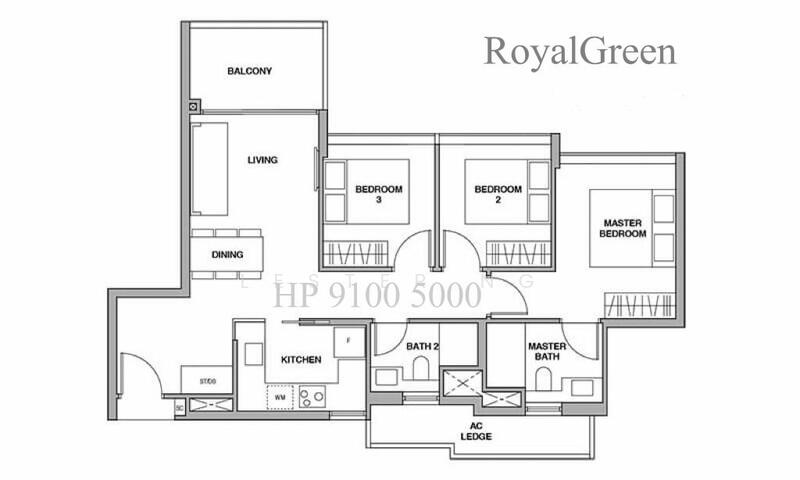Royalgreen, 6 Anamalai Avenue, 3 Bedrooms, 928 sqft, Condominium For Rent, by Lester Ng, 25044603 - PropertyGuru.com.sg