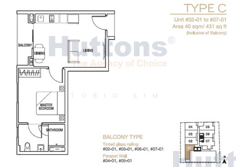 Viento, 29 Lorong 30 Geylang, 1 Bedroom, 431 sqft, Condominium For Rent, by Tobio Sim, 25053773 - PropertyGuru.com.sg
