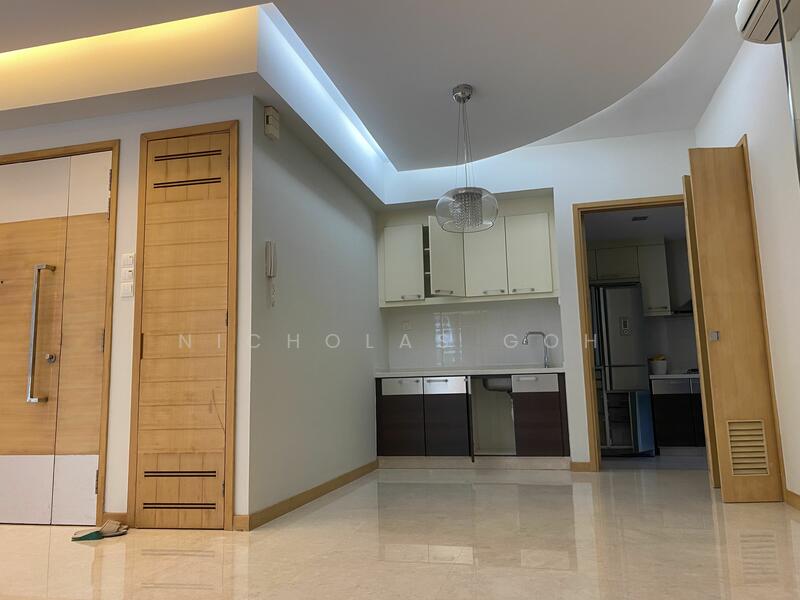 Entrance of apt and dry kitchen 