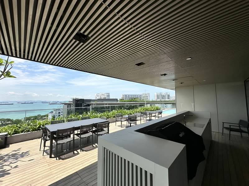 Amber Park, 18 Amber Gardens, 2 Bedrooms, 743 sqft, Condominium For Rent, by Joseph de Witt, 25056166 - Gourmet/barbecue on stratosphere overlooking sea view!  - PropertyGuru.com.sg