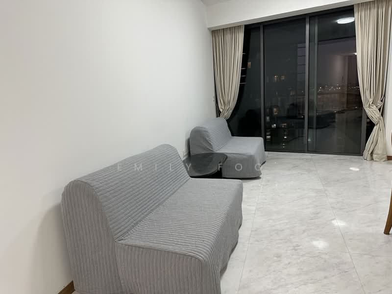 Marina One Residences, 23 Marina Way, 1 Bedroom, 743 sqft, Condominium For Rent, by Emily Foo, 25066691 - Living Hall with Balcony (Unfurnish) - PropertyGuru.com.sg