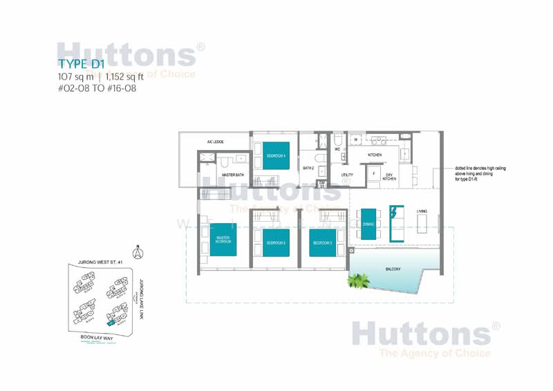 Lake Grande, 2 Jurong Lake Link, 4 Bedrooms, 1,152 sqft, Condominium For Rent, by WEI DENG, 25070112 - PropertyGuru.com.sg