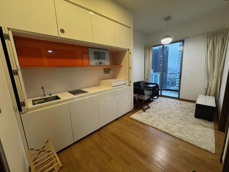 Espada, 48 Saint Thomas Walk, Orchard / River Valley, 1 Bedroom, 378 sqft, Condominium For Rent, by Michelle Tan, 25076957 - Living Room - PropertyGuru.com.sg