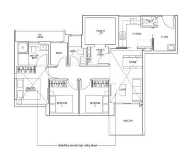 Sky Everton, 50 Everton Road, 3 Bedrooms, 1,109 sqft, Condominium For Sale, by Ian Low, 25084669 - PropertyGuru.com.sg