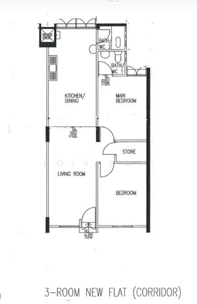 70 Bedok South Road, 70 Bedok South Road, 2 Bedrooms, 720 sqft, HDB Flat For Rent, by Lois Goh, 25086520 - PropertyGuru.com.sg