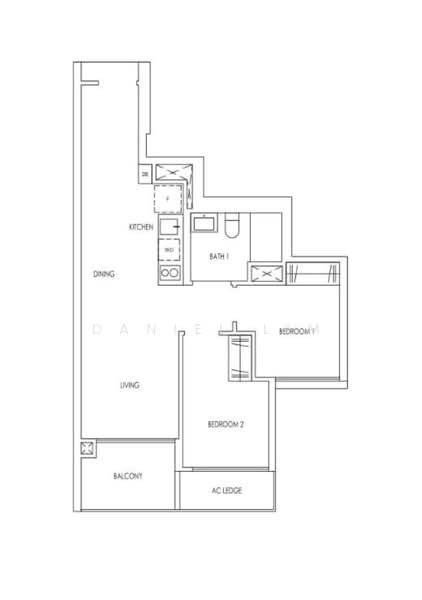 Treasure at Tampines, 7 Tampines Lane, 2 Bedrooms, 581 sqft, Condominium For Rent, by Daniel Lim, 25086553 - PropertyGuru.com.sg