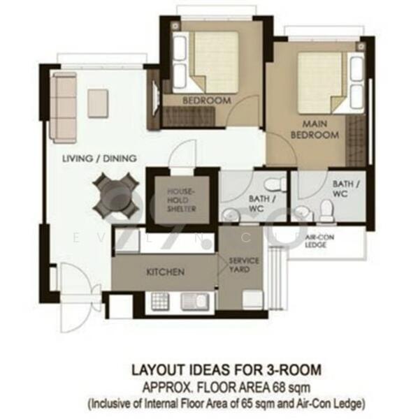 289A Compassvale Crescent, 289A Compassvale Crescent, 2 Bedrooms, 731 sqft, HDB Flat For Rent, by Evelyn Chen, 25088671 - PropertyGuru.com.sg