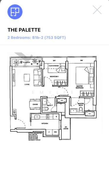 The Palette, 123 Pasir Ris Grove, 2 Bedrooms, 753 sqft, Condominium For Rent, by Emylee Hon, 25089244 - PropertyGuru.com.sg