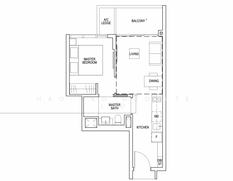 Riverfront Residences, 47 Hougang Avenue 7, 1 Bedroom, 463 sqft, Condominium For Rent, by ANDY HUANG, 25092939 - PropertyGuru.com.sg