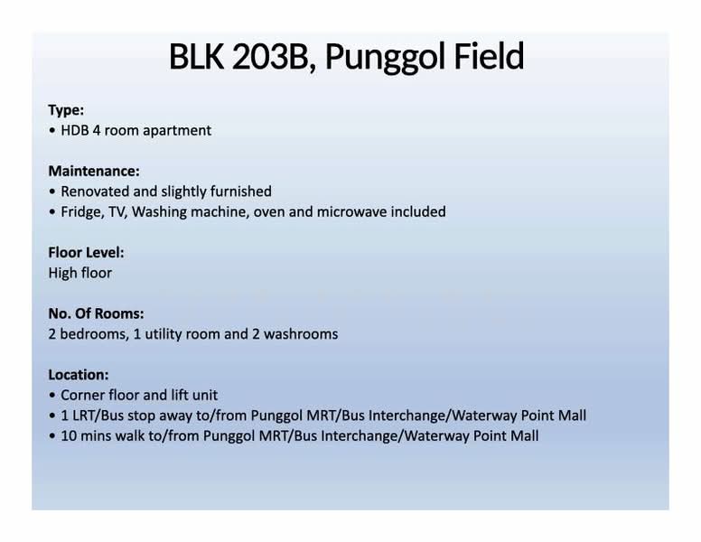 203B Punggol Field, 203B Punggol Field, 2 Bedrooms, 1,001 sqft, HDB Flat For Rent, by Teng Kok Wai (Melvin Teng), 25095930 - PropertyGuru.com.sg