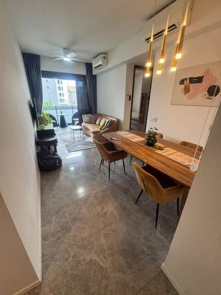 The M, 36 Middle Road, Beach Road / Bugis / Rochor, 2 Bedrooms, 667 sqft, Condominium For Rent, by Lester T., 25096896 - Living Room - PropertyGuru.com.sg