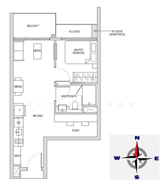 Affinity At Serangoon, 24 Serangoon North Avenue 1, 1 Bedroom, 538 sqft, Condominium For Rent, by Victor Chan, 25099250 - PropertyGuru.com.sg