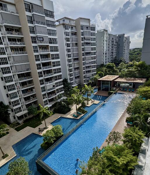 Pool view from balcony 