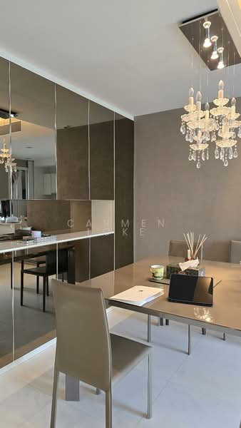 Reflections at Keppel Bay, 25 Keppel Bay View, 2 Bedrooms, 1,163 sqft, Condominium For Rent, by Carmen Loke, 25118718 - Designer expandable Dining table fit for 8! - PropertyGuru.com.sg
