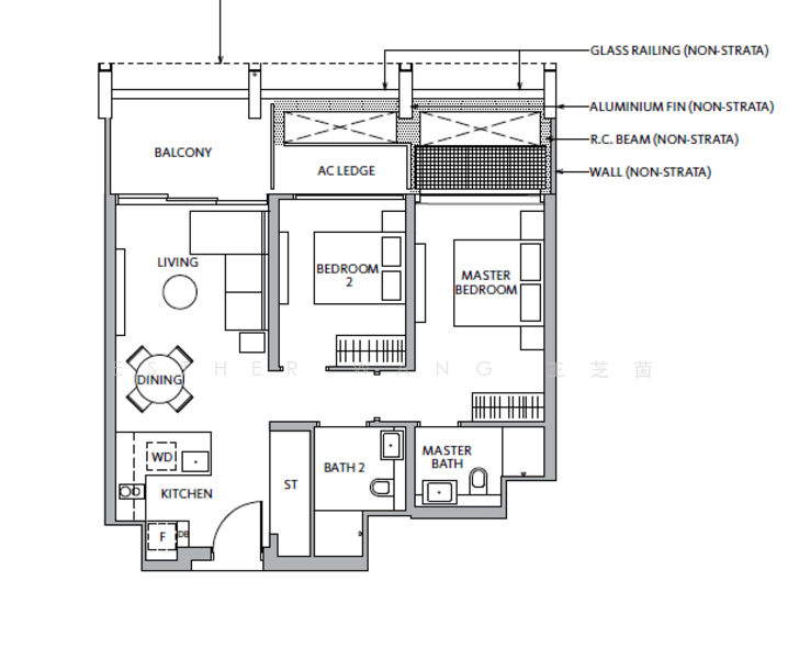 Riviere, 3 Jiak Kim Street, 2 Bedrooms, 818 sqft, Condominium For Sale, by Esther Wang 王芝茵, 25118997 - PropertyGuru.com.sg