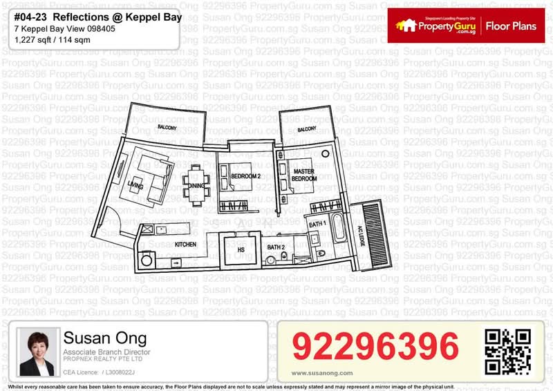 Reflections at Keppel Bay, 7 Keppel Bay View, Harbourfront / Telok Blangah, 2 Bedrooms, 1,227 sqft, Condominium For Sale, by Susan Ong, 25120024 - PropertyGuru.com.sg