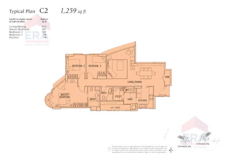 Amaryllis Ville, 22 Newton Road, 3 Bedrooms, 1,259 sqft, Condominium For Rent, by S.P. Lee, 25124286 - PropertyGuru.com.sg