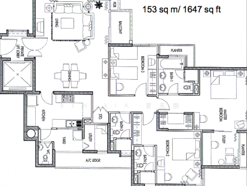 Caribbean at Keppel Bay, 10 Keppel Bay Drive, 3 Bedrooms, 1,647 sqft, Condominium For Rent, by Ben XIA 夏天鹏, 25124563 - PropertyGuru.com.sg