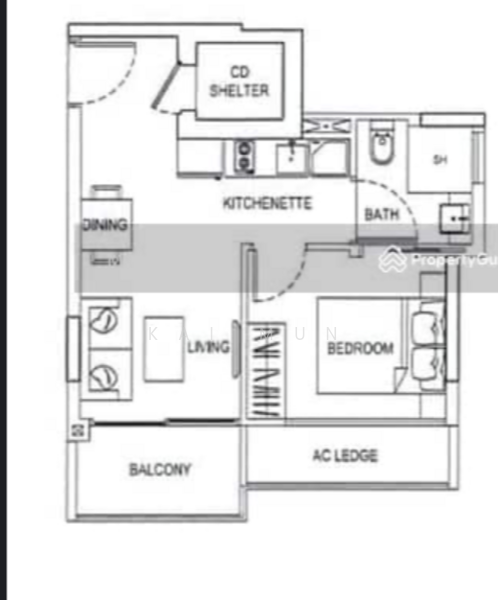 Urban Vista, 2 Tanah Merah Kechil Link, 1 Bedroom, 450 sqft, Condominium For Rent, by Kai Mun, 25126021 - PropertyGuru.com.sg