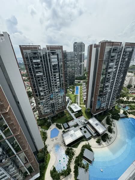Parc Clematis, 8 Jalan Lempeng, Buona Vista / West Coast / Clementi New Town, 2 Bedrooms, 893 sqft, Condominium For Rent, by Steeve Tan, 25127079 - Actual View from Balcony and Master Bedtoom - PropertyGuru.com.sg