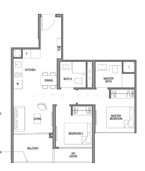 Park Colonial, 2 Woodleigh Lane, Macpherson / Potong Pasir, 2 Bedrooms, 678 sqft, Condominium For Rent, by John Pang, 25137659 - PropertyGuru.com.sg