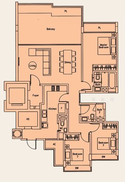 The Beverly, 45 Toh Tuck Road, 3 Bedrooms, 1,539 sqft, Apartment For Rent, by Eugene Wee, 25140604 - PropertyGuru.com.sg