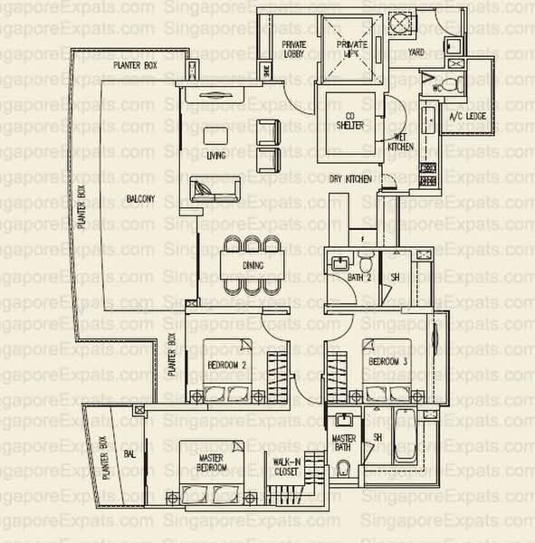 Bellerive, 9 Keng Chin Road, 3 Bedrooms, 1,679 sqft, Condominium For Rent, by Vincent Chua, 25145378 - PropertyGuru.com.sg