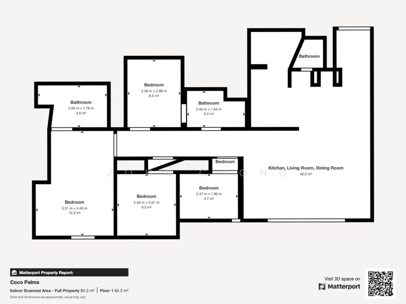 Coco Palms, 21 Pasir Ris Grove, 4 Bedrooms, 1,259 sqft, Condominium For Rent, by John Chong, 25148993 - PropertyGuru.com.sg