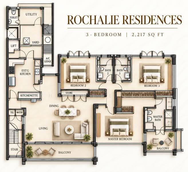 Rochalie Residences, 6B - 6D Rochalie Drive, Tanglin / Holland / Bukit Timah, 3 Bedrooms, 2,239 sqft, Condominium For Rent, by Charlotte Lin, 25153249 - PropertyGuru.com.sg