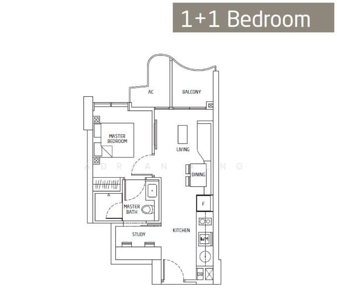 Queens Peak, 1 Dundee Road, 1 Bedroom, 484 sqft, Condominium For Rent, by Adrian Keng, 25156505 - PropertyGuru.com.sg