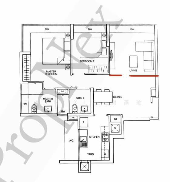 Caspian, 50 Lakeside Drive, 3 Bedrooms, 872 sqft, Condominium For Rent, by Rain Xie 谢燕瑜, 25158671 - PropertyGuru.com.sg