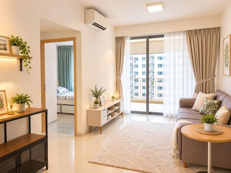 The Luxurie, 17 Compassvale Road, Hougang / Punggol / Sengkang, 2 Bedrooms, 775 sqft, Condominium For Rent, by Desmond Lee, 25163365 - Living Room - PropertyGuru.com.sg