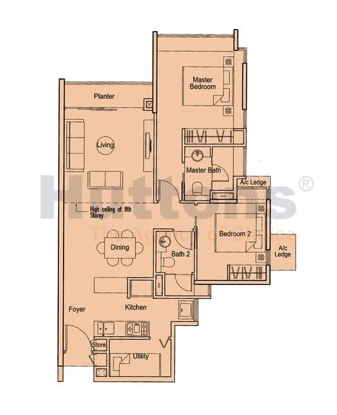 Parc Emily, 15 Mount Emily Road, 2 Bedrooms, 904 sqft, Condominium For Rent, by Clyde Wang, 25165585 - PropertyGuru.com.sg