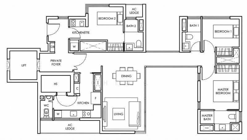 Highline Residences, 1 Kim Tian Road, Alexandra / Commonwealth, 3 Bedrooms, 1,206 sqft, Condominium For Rent, by CHEN ., 25165669 - PropertyGuru.com.sg