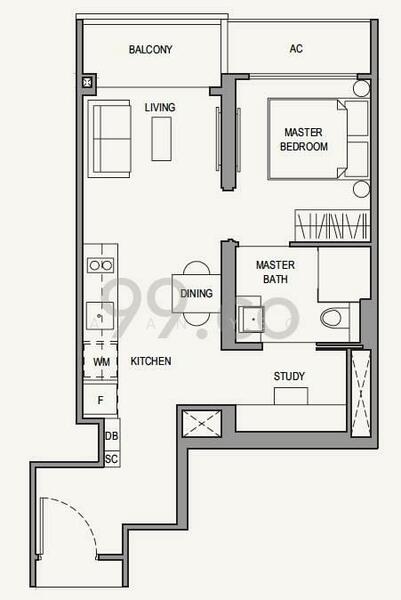 Parc Botannia, 12 Fernvale Street, 1 Bedroom, 506 sqft, Condominium For Rent, by Alan Yeo, 25174162 - PropertyGuru.com.sg