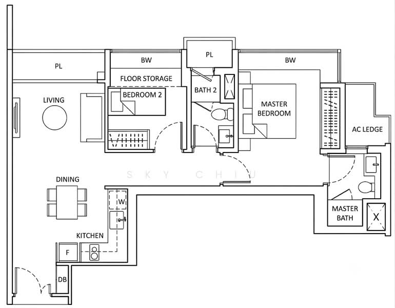 Coco Palms, 29 Pasir Ris Grove, 2 Bedrooms, 753 sqft, Condominium For Rent, by Sky Chiu, 25175662 - PropertyGuru.com.sg