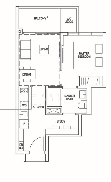 Riverfront Residences, 51 Hougang Avenue 7, 1 Bedroom, 517 sqft, Condominium For Rent, by Wesley Lim, 25179443 - PropertyGuru.com.sg