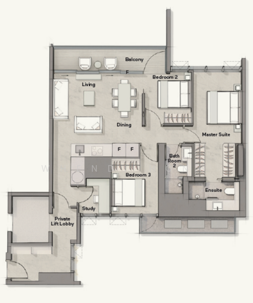 Cuscaden Reserve, 8 Cuscaden Road, 3 Bedrooms, 1,163 sqft, Condominium For Rent, by Whendi Hong, 25180491 - PropertyGuru.com.sg