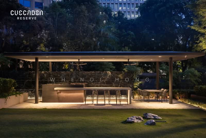 Cuscaden Reserve, 8 Cuscaden Road, 3 Bedrooms, 1,163 sqft, Condominium For Rent, by Whendi Hong, 25180491 - Night scene of Event Pavilion - PropertyGuru.com.sg