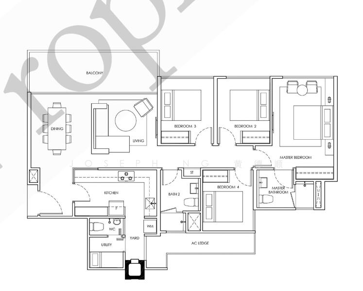 Waterwoods, Punggol Field Walk, 4 Bedrooms, 1,281 sqft, Executive Condominium For Rent, by Joseph Ng 黄德顺, 25180604 - PropertyGuru.com.sg