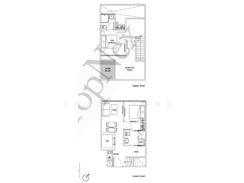 Loft @ Nathan, 31 Nathan Road, 2 Bedrooms, 990 sqft, Condominium For Rent, by Enzo Chong, 25185663 - PropertyGuru.com.sg