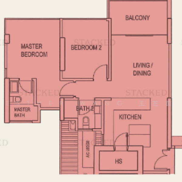 The Shore Residences, 81 Amber Road, 2 Bedrooms, 882 sqft, Condominium For Rent, by Esther Wang 王芝茵, 25186492 - PropertyGuru.com.sg