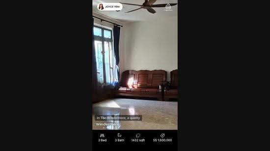 Windermere, 22 Choa Chu Kang Street 64, Dairy Farm / Bukit Panjang / Choa Chu Kang, 3 Bedrooms, 1,453 sqft, Condominium For Sale, by JOYCE YENI, 25189990 - PropertyGuru.com.sg
