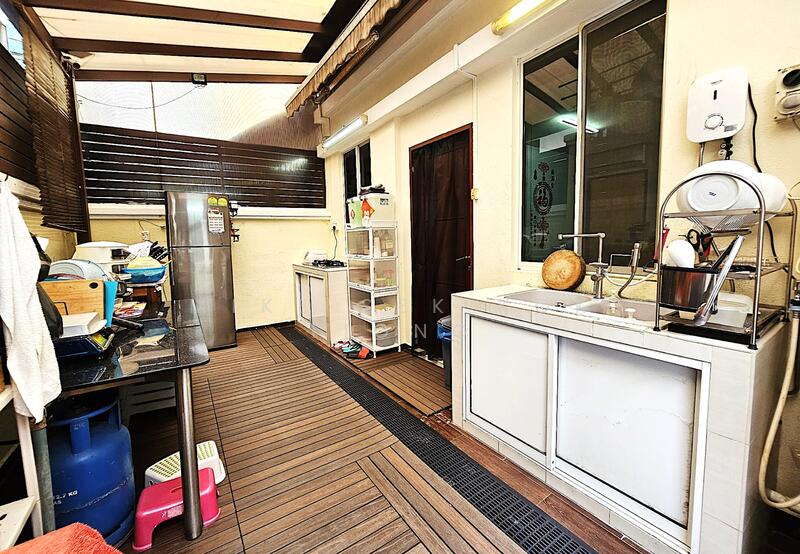 Yard and wet kitchen